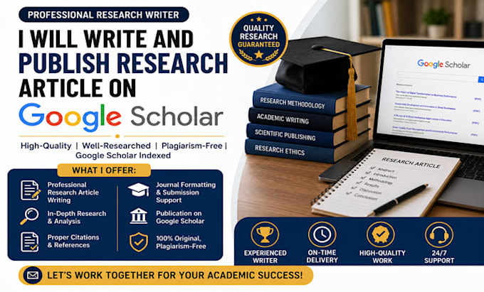 write and publish research article on google scholar