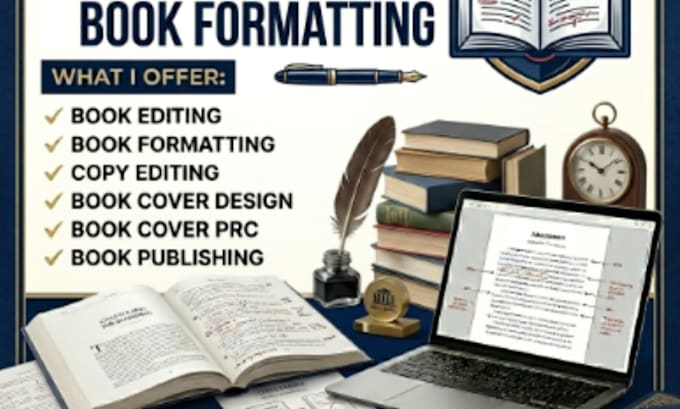 do book formatting book editing proofreading paperback amazon kdp book design