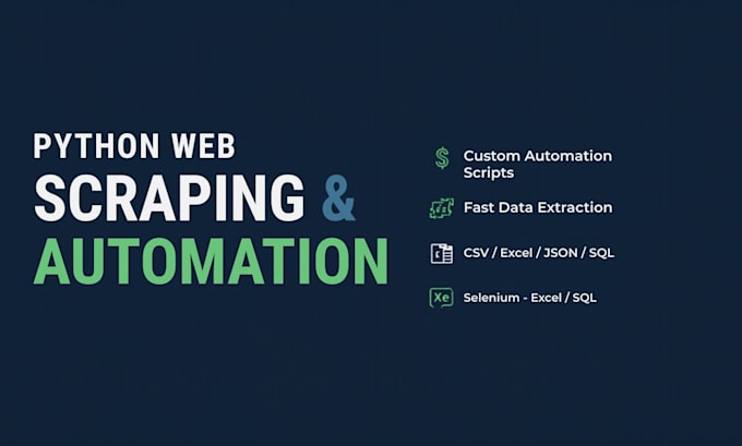 write python web scraping and automation scripts