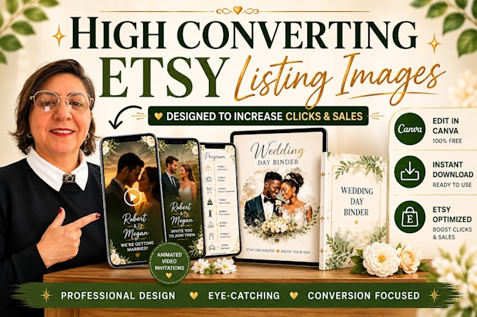design high converting etsy listing images and mockups