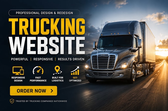 create logistics website trucking website dispatch website freight website cargo