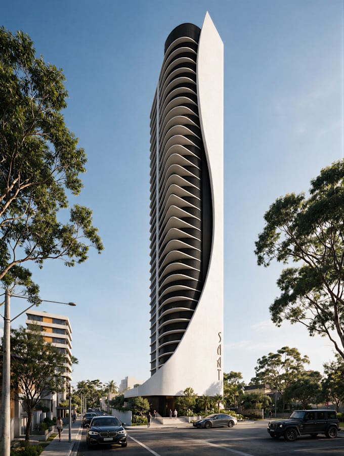 create hyper realistic exterior architectural renders