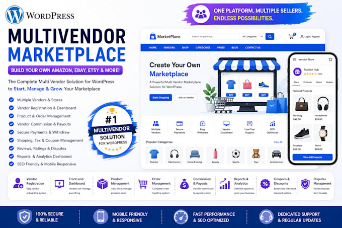 multivendor website ecommerce multivendor marketplace wordpress website
