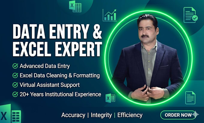do professional data entry, excel data cleaning and virtual assistant tasks