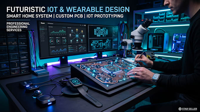 design iot smart home and wearable pcb