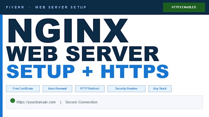 set up nginx web server and https for your application