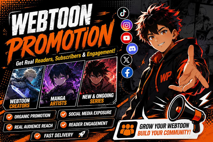 promote your webtoon webcomic, tapas manga comic promotion