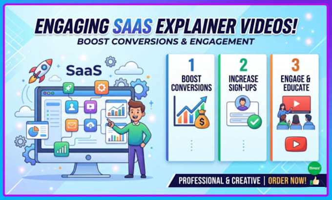 create a saas explainer motion graphics video for your software or app