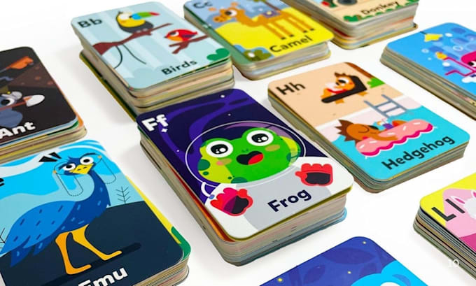 educational card memory card learning card flash card game design kid card