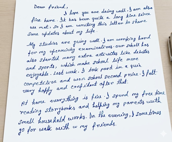 do beautiful handwriting for letters,  assignments,and thank you notes etc