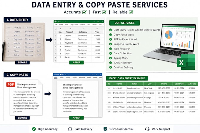 create and manage excel spreadsheets professionally