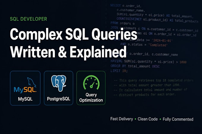sql queries for mysql and postgresql
