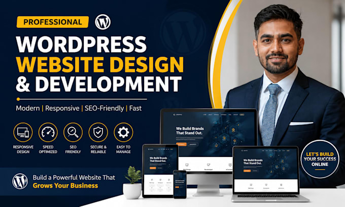 create wordpress website design and website development