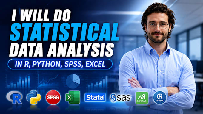 do statistical data analysis in r, python, spss, excel
