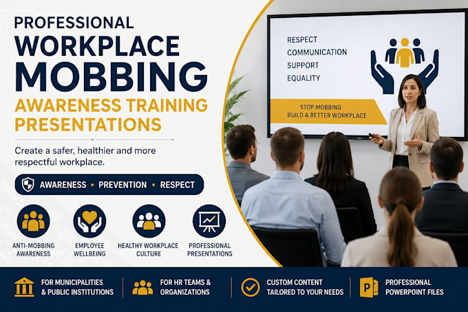 create workplace mobbing awareness training presentations