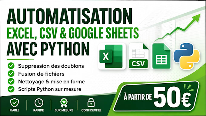 automate excel CSV and google sheets with expert python scripts