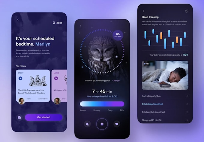 develop smart sleeping tracking app, ai wellness app ai health tracking app
