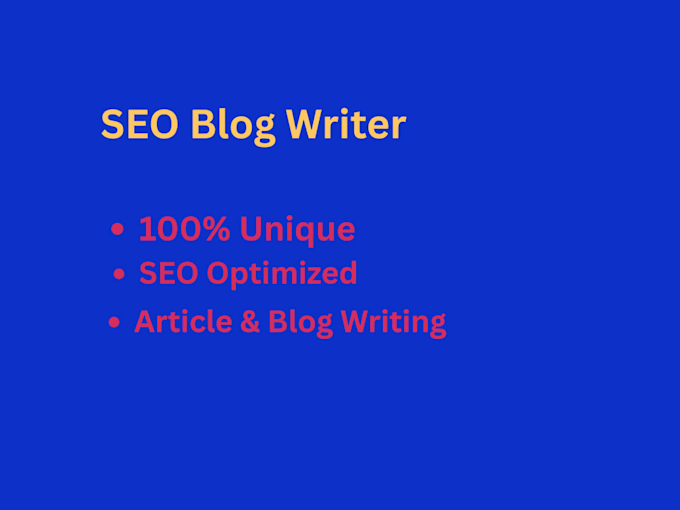 do SEO blog writing