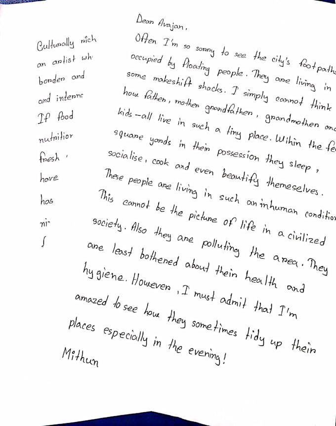 write anything with my beautiful handwriting
