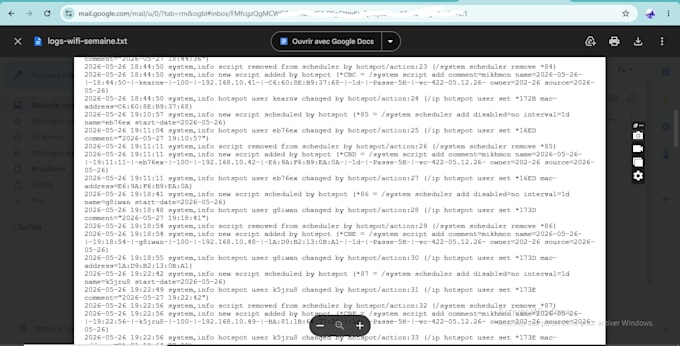 setup automated mikrotik backups and email logs script