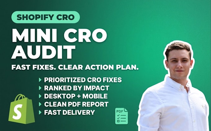 do a quick shopify cro audit with actionable fixes