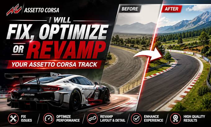 fix, optimize, or revamp your assetto corsa track