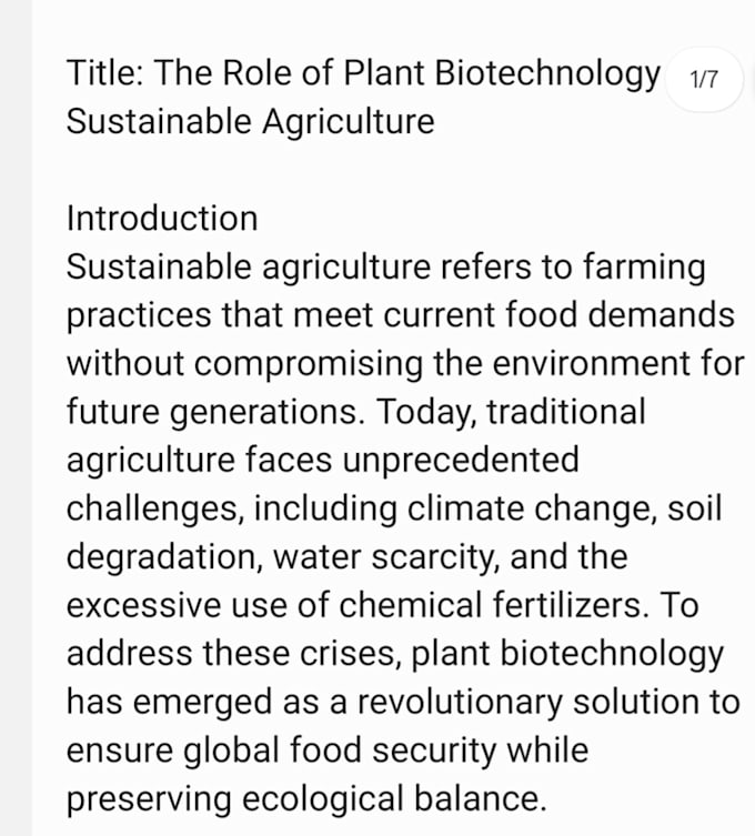 write professional biotechnology and science articles