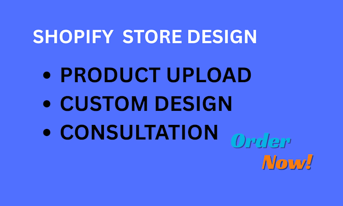 setup and desigh shopify store