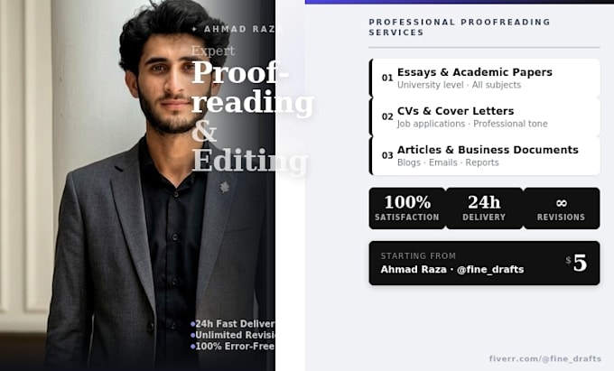 proofread and edit your english content manually