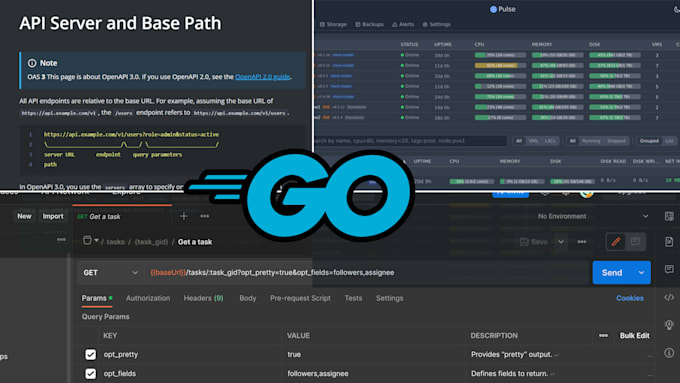 develop a high performance go backend with ai integration