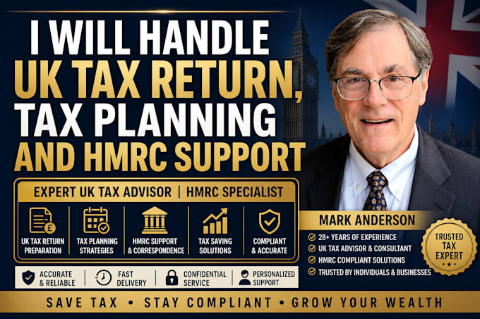 handle UK tax return, tax planning and hmrc support