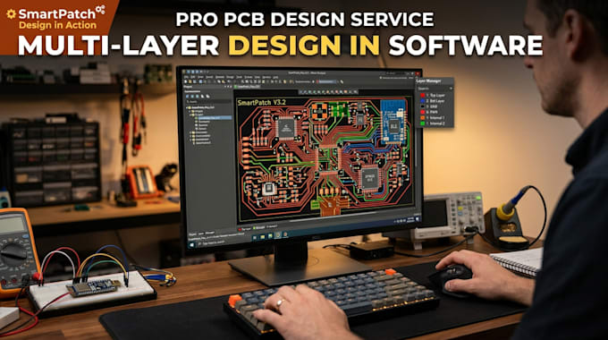 design advanced wearable smartpatch pcb with nrf52840 ble integration