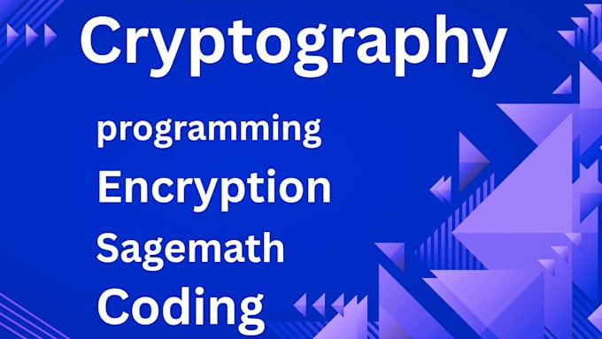 do encryption, decryption, sagemath and cryptography services for your data