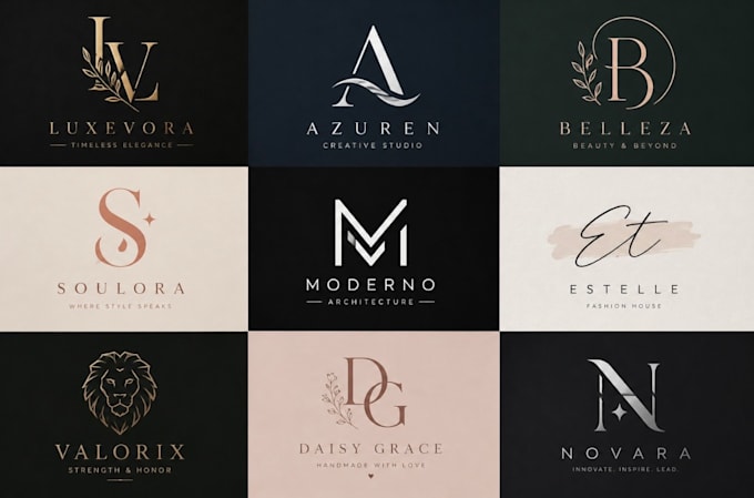 luxury and modern logo design