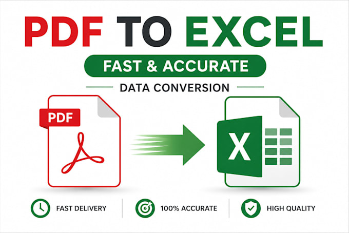 convert PDF to excel accurately and fast