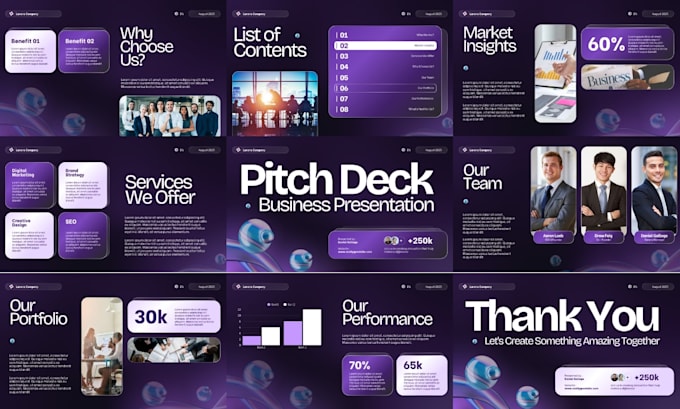 Design or redesign powerpoint presentation and pitch deck by Alena ...