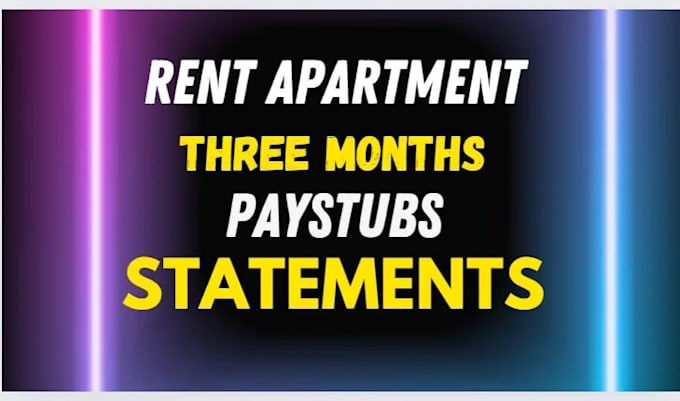 prepare and create rental statement