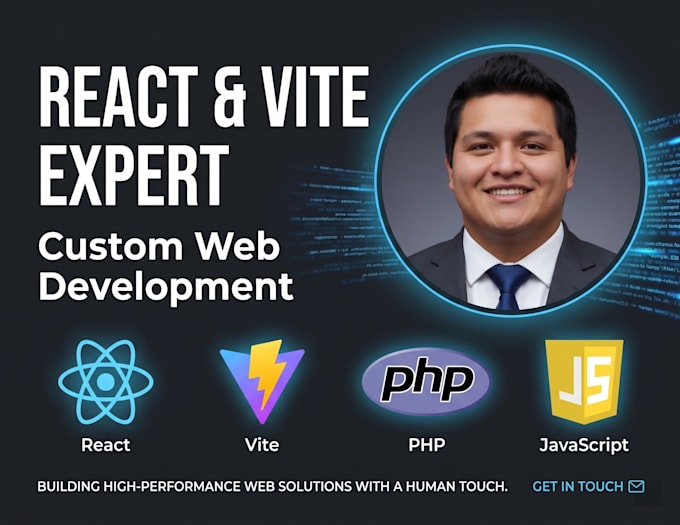 develop a responsive web application using react and vite