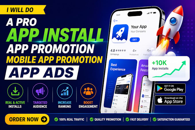 do a pro app install, app promotion, mobile app promotion, app ads