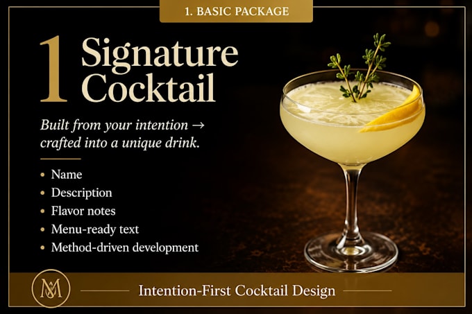 create a custom cocktail for your bar or restaurant