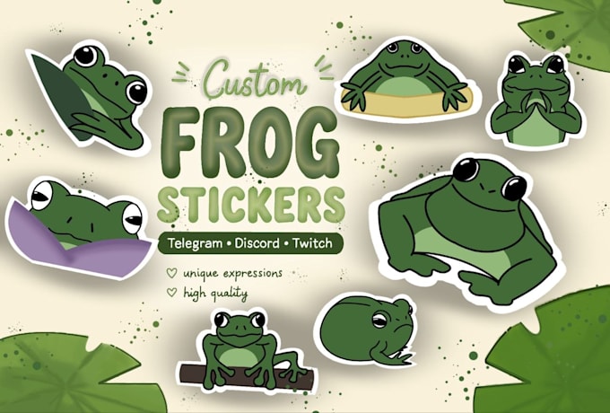 create custom frog stickers and emotes