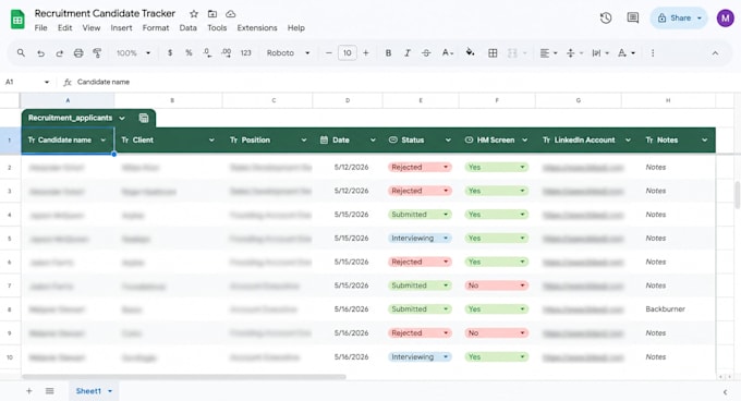 be your recruiter assistant and candidate sourcer