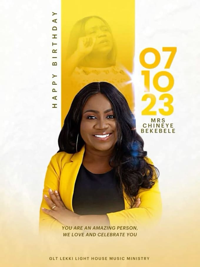 birthday flier design that speaks volume