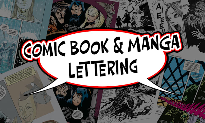 do professional comic book lettering and sfx