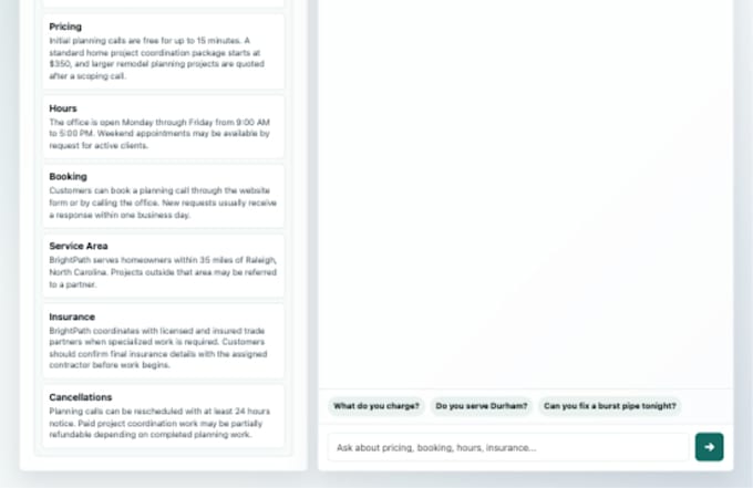 build a guarded ai faq chatbot for your website