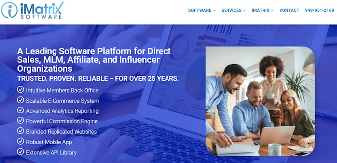 develop MLM software, MLM website, network marketing software, affiliate program