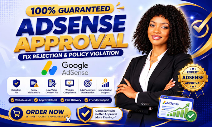 fix google adsense rejection and policy violation and  approval professional