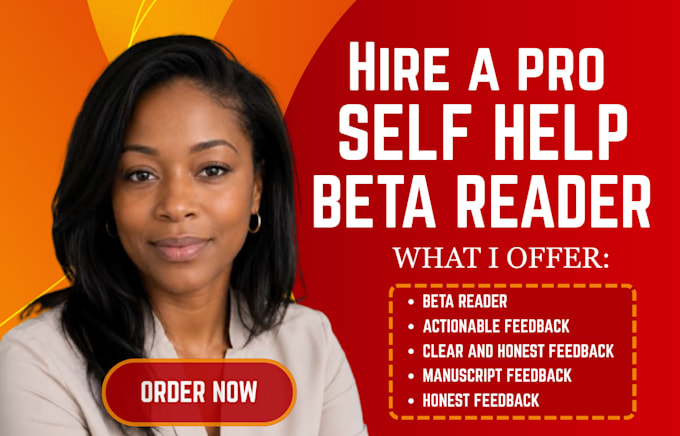 beta read self help, motivational book and give actionable reader feedback