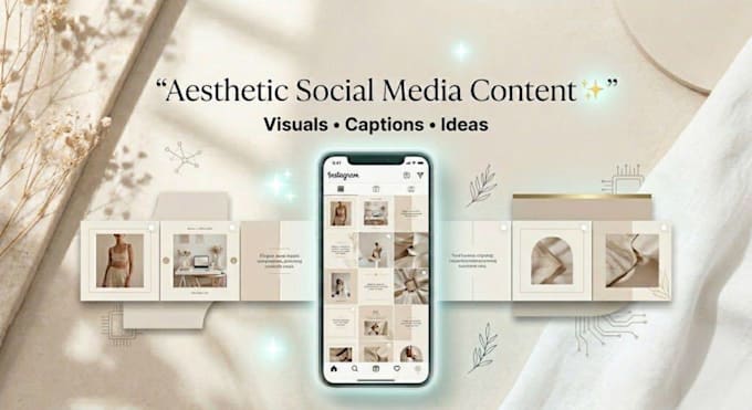 create aesthetic social media content