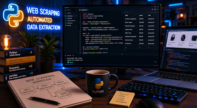 build an automated python web scraper for clean data extraction